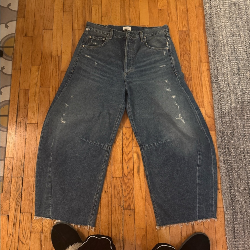 Citizens Of Humanity Blue Boyfriend Jeans Distressed